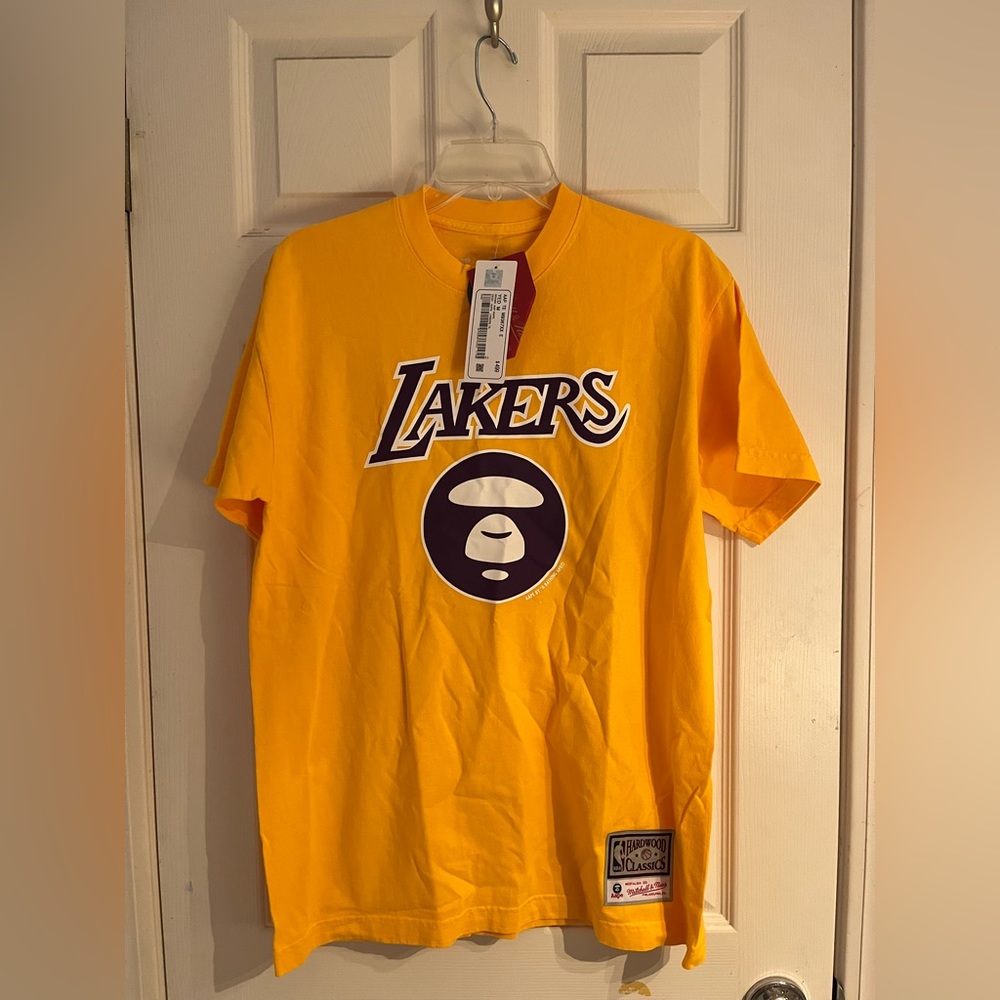 Bathing Ape xx Mitchell & Ness Laker Tee - Picture 6 of 6